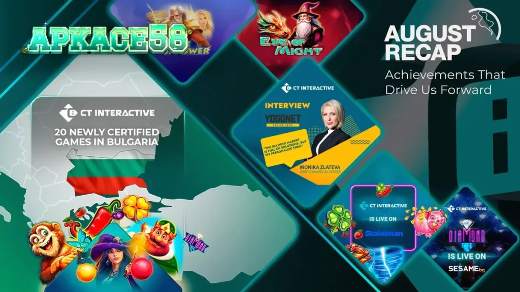 Tampilan visual mesin slot modern dengan elemen neon dan simbol bertema mitologi